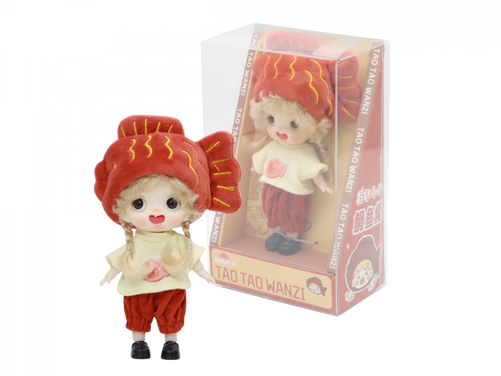 MUÑECA ARTICULADA DE 16 CM CON SOMBRERO 