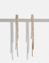Aros Colgantes Largos Special Price Aros Largos Con Strass - Cristal