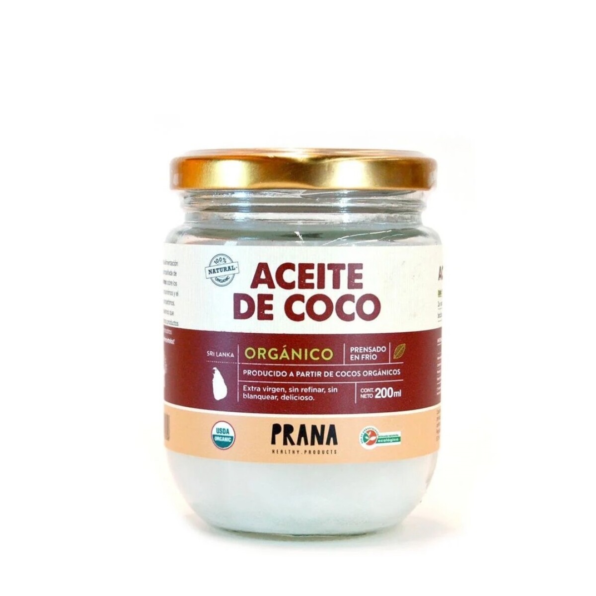 Aceite De Coco Prana 200 Grs. 