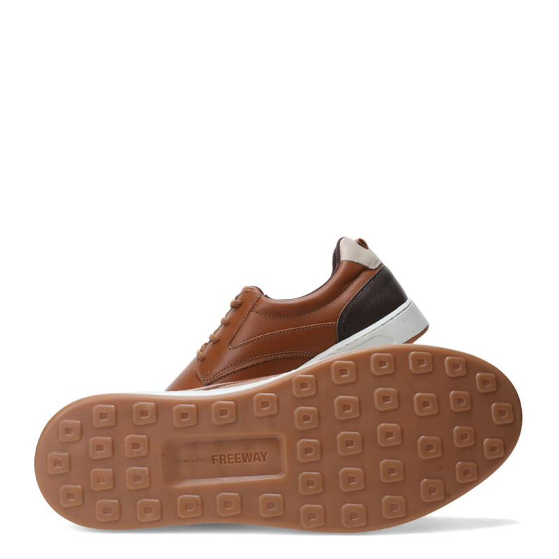 Zapato de Hombre Freeway Casual Cooper Marrón Coñac