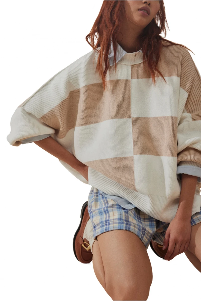 BUZO CHECKER EASY STREET Blanco