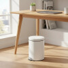 Papelera de acero 8 L blanco Papelera de acero 8 L blanco