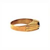 Anillo Labrado-Oro Bajo-Piedra Zafiro-AN8113 conpiedra