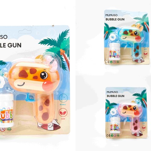 PISTOLA DE BURBUJAS CON LUCES; DISEÑO DE CIERVO ADORABLE PISTOLA DE BURBUJAS CON LUCES; DISEÑO DE CIERVO ADORABLE