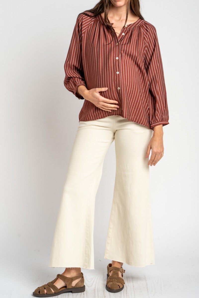Jean Lemon Mama Flare Wide Leg Nacar