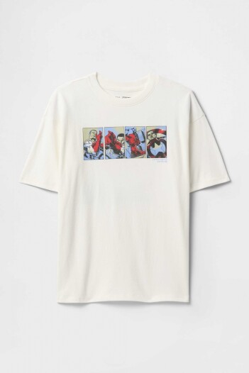 Remera Gráfico Marvel Niño New Off White