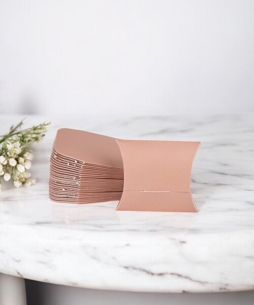 Pack x 100 - estuche pillow 7 x 8 cm. NUDE