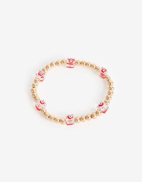 Pulseras Elásticas Lucky charm Pulseras Elásticas Lucky Charms - Rojo Medio