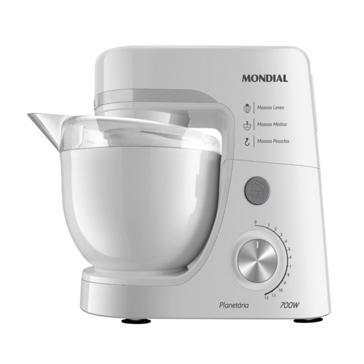 Batidora Planetaria Mondial 4,5 Litros - BP03W Blanco 