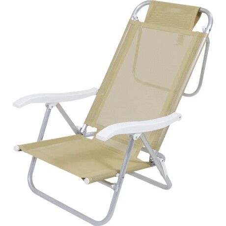 Silla Alta Bel Aluminio Comfort Poliéster De Pvc Ub BEIGE