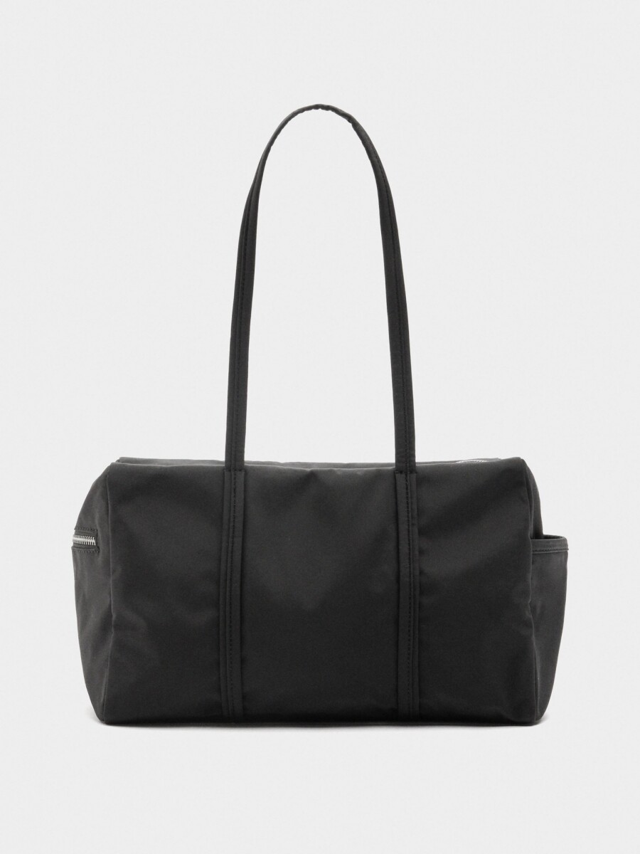 Bolso Bowling De Nylon negro