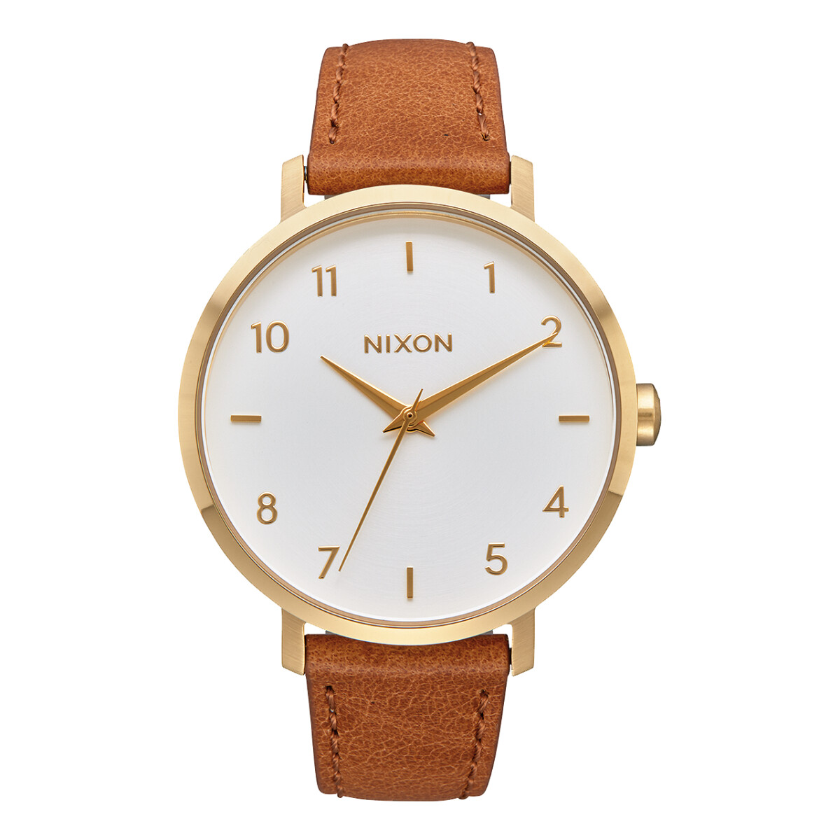 Reloj Nixon Clasico Cuero Marron 