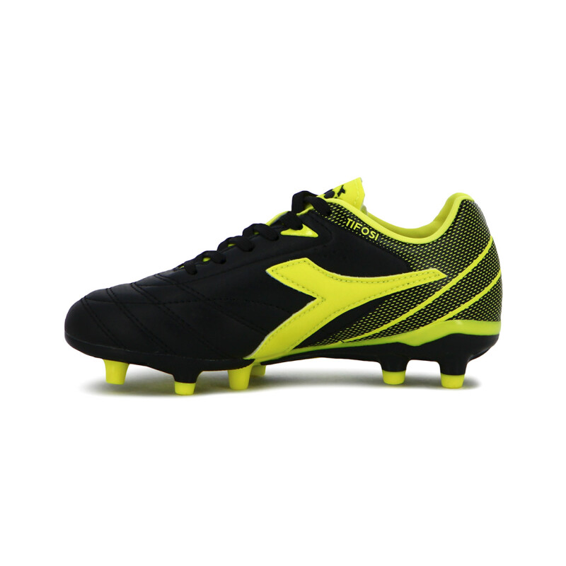 Diadora Futbol Tifosi II MD Junior - Negro-Amarillo Fluor Negro-Amarillo Fluo