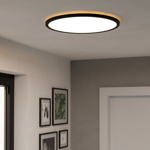 Plafón negro IP44 LED 16,8W 3 tonos Ø50cm ROVITO EG3616