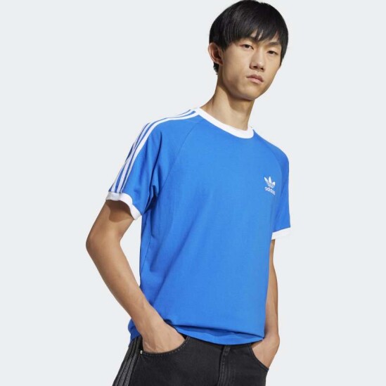 Remera Adidas Adicolor Classics 3 Rayas Azul