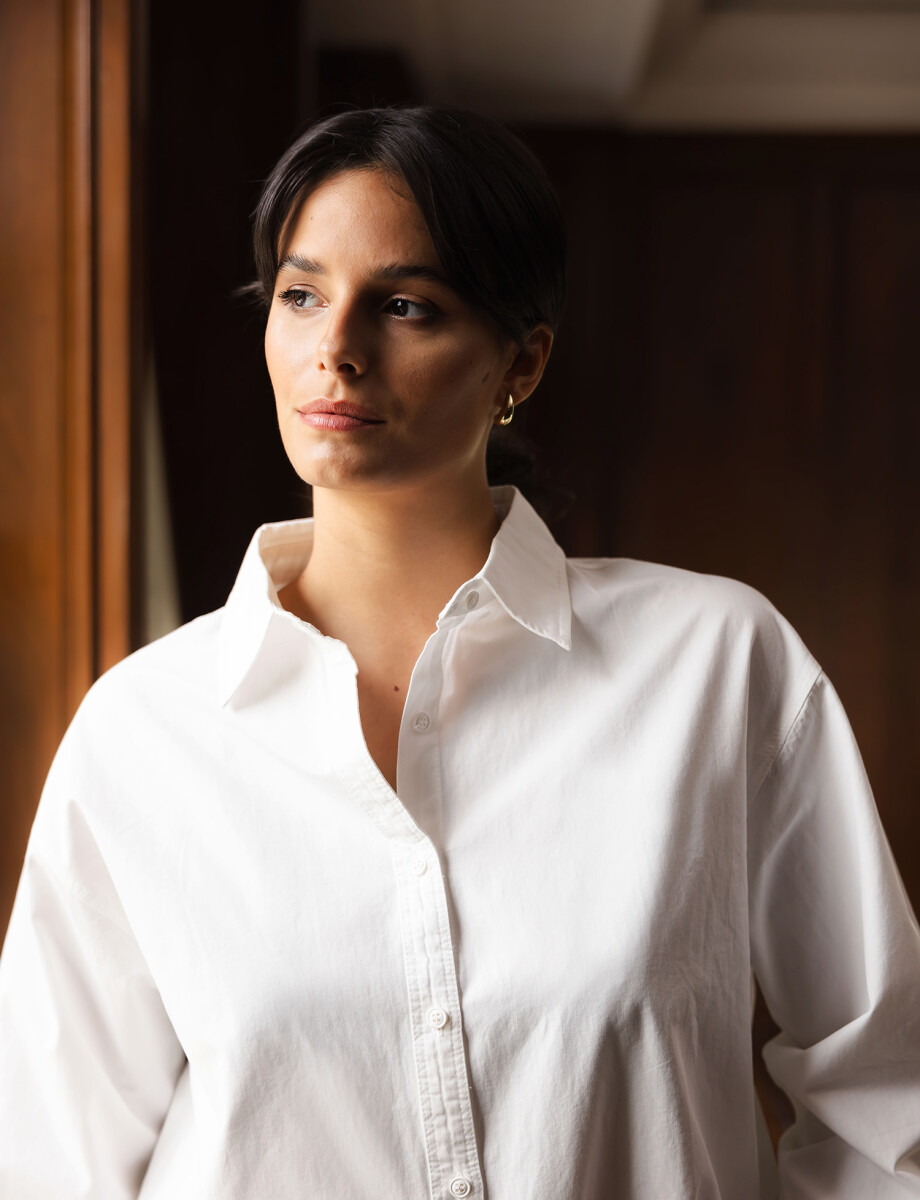 Camisa algodon Athenas blanco