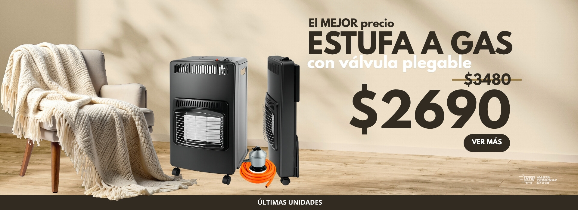 ESTUFA A GAS PLEGABLE