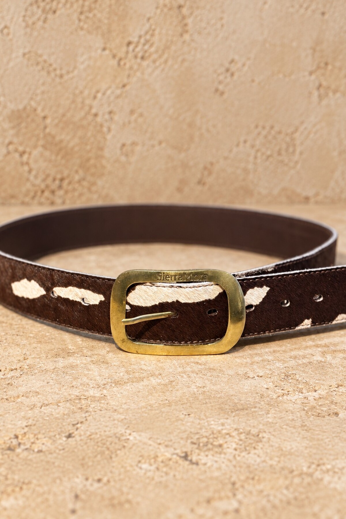 Total Print Belt Chocolate / Dorado