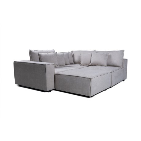 Sofá Modular Maia (4 módulos) - Tela Microfibra 18008 (Beige)