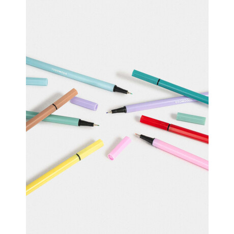 Set De Microfibras Combinacion Multicolor