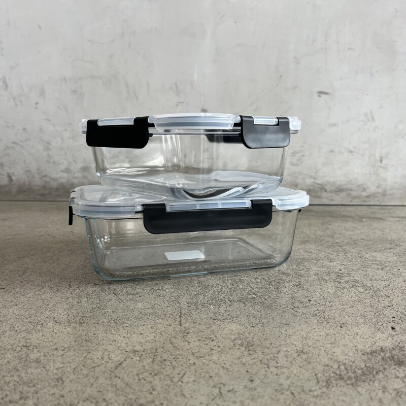 Tupper hermético de vidrio M