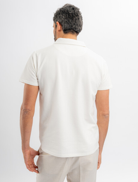 Remera m/c cloque Dusk crudo