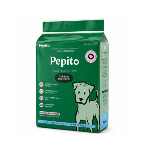 Pads Pepito 28 Unid 60x55 cm Carbón Pads Pepito 28 Unid 60x55 cm Carbón