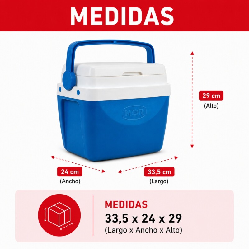 Conservadora térmica 12 lts AZUL