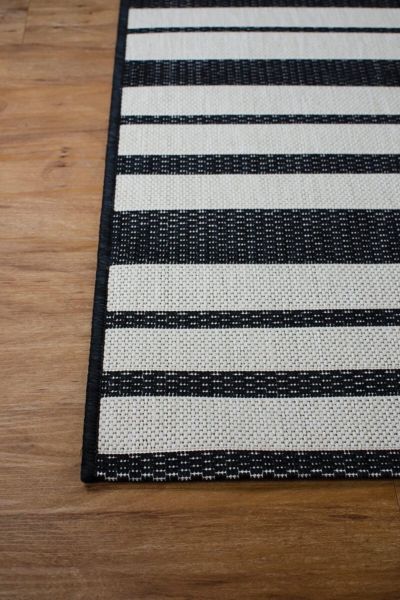 LINEO ALFOMBRA LINEO LIN/B162/9H08/ 160X230 BLACK/WOOL