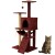 Gimnasio Rascador Para Gato Torre Casa Hamaca Escalera Atrix Variante Color Bordo