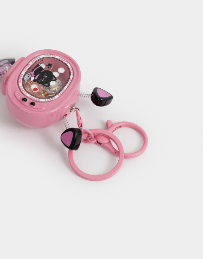 Llavero Lúdico Llavero Y Charm Televisión De Agua - Rosa Claro