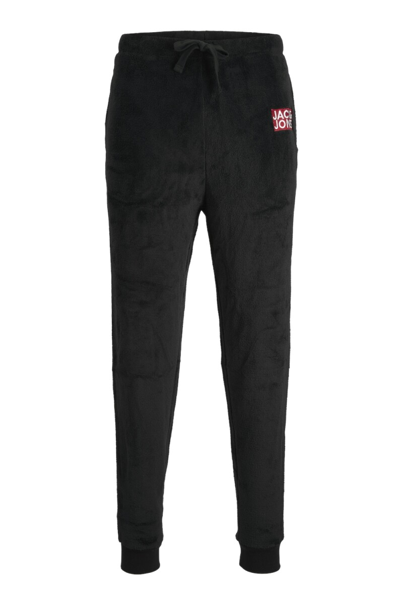 Pantalón Fleece Jogger Con Logo Black