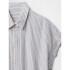 SS SHIRT - LINEN BLUE WHITE STRIPE