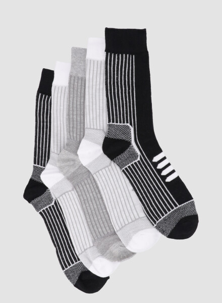 Pack x5 medias crew deportivas hombre mor Variante 26