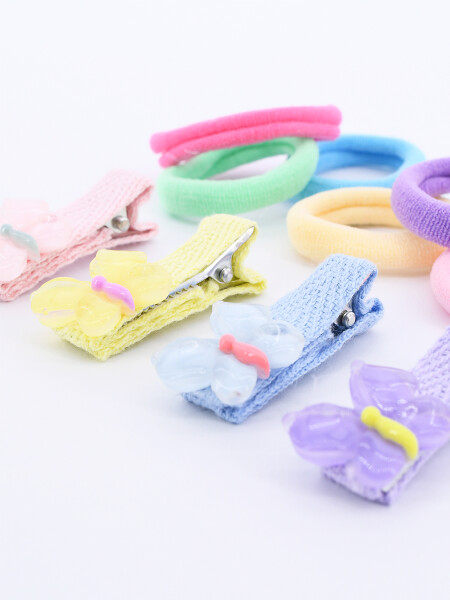 PACK DE PINZAS Y COLEROS MULTICOLOR