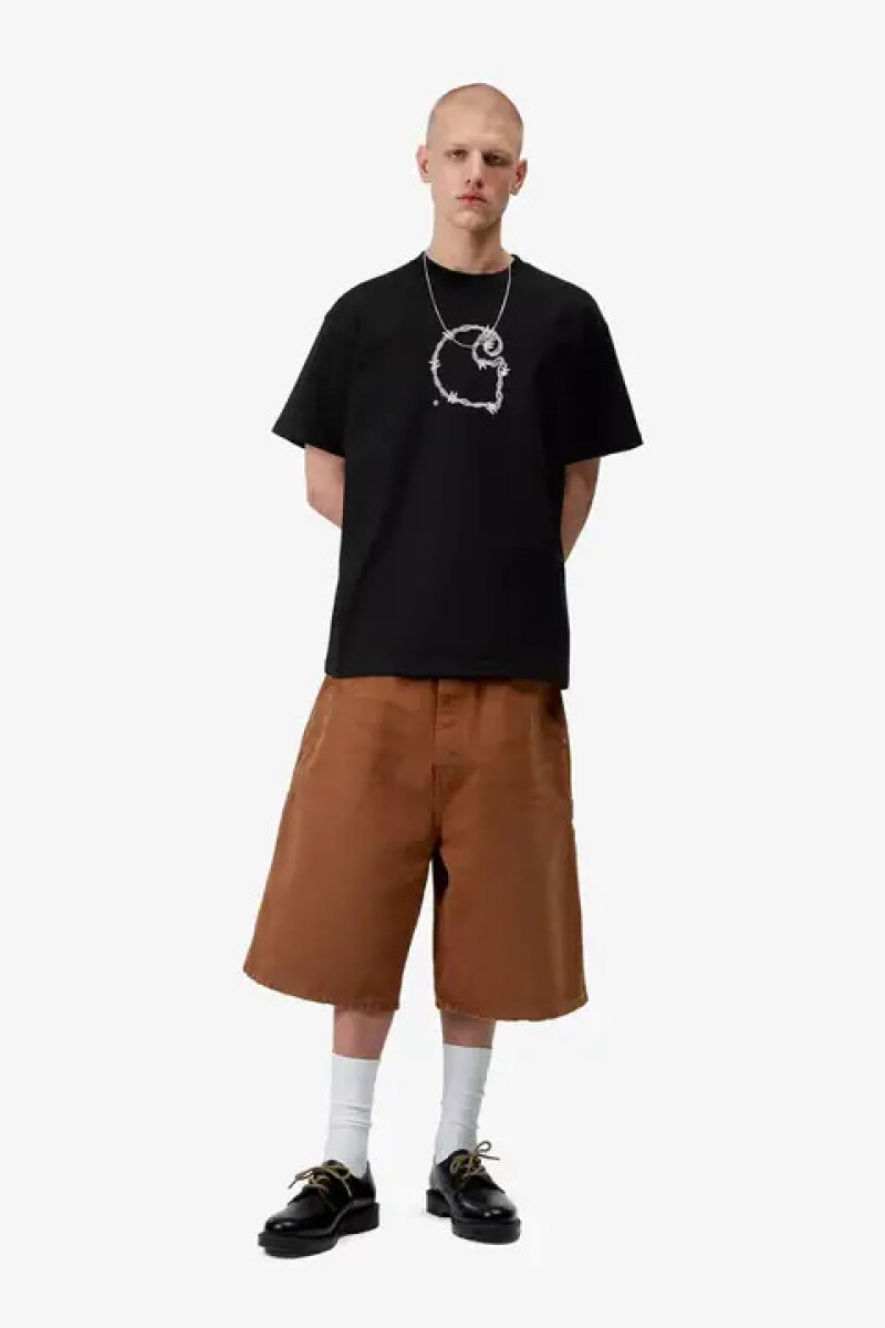 S/S Barbwire C T-Shirt Negro