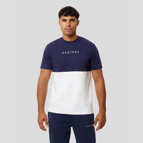 Polo Training Colourblock Recovery Tee Hombre Peacoat
