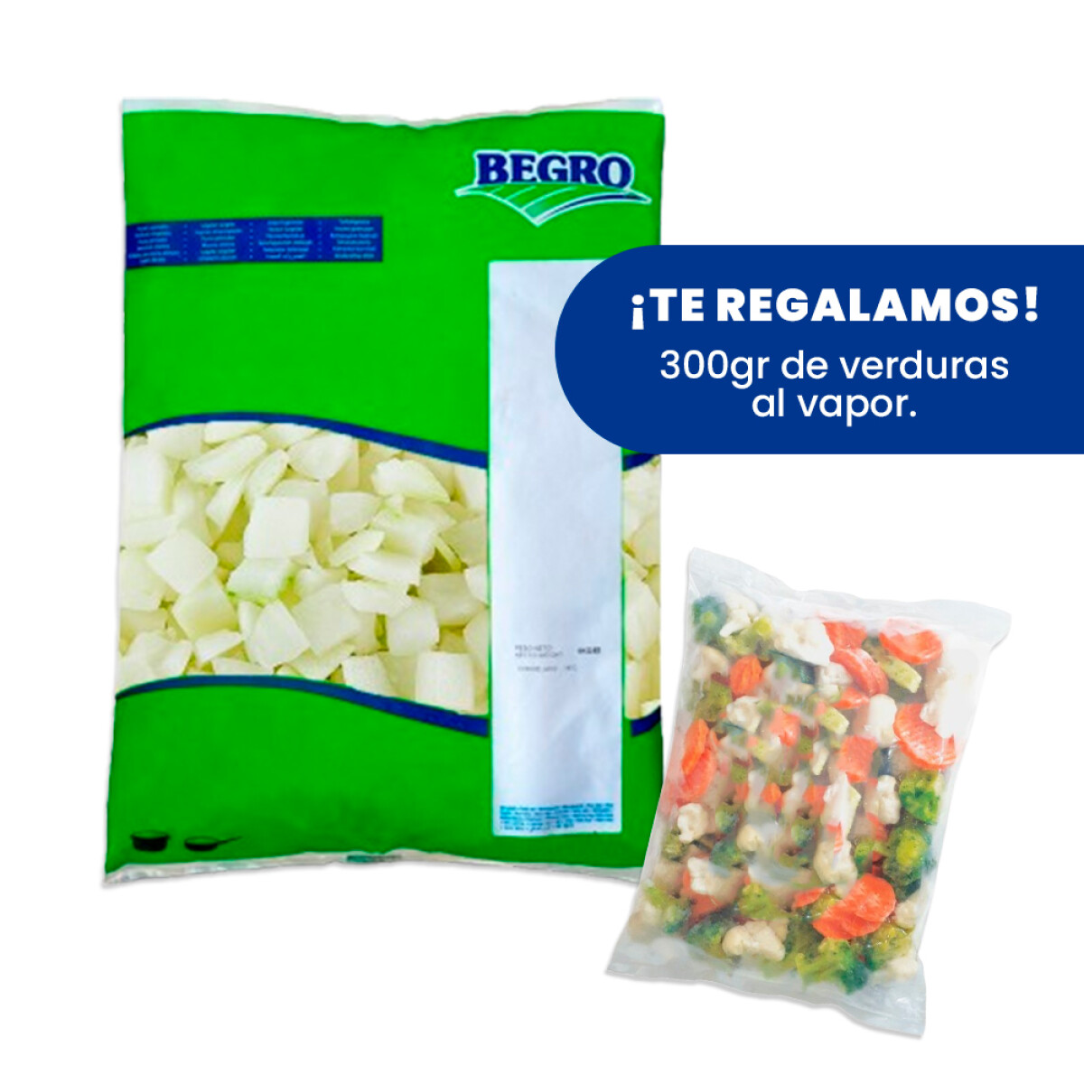 Cebolla X 1k+verduras Al Vapor Para Micro 300 Gs De Regalo 