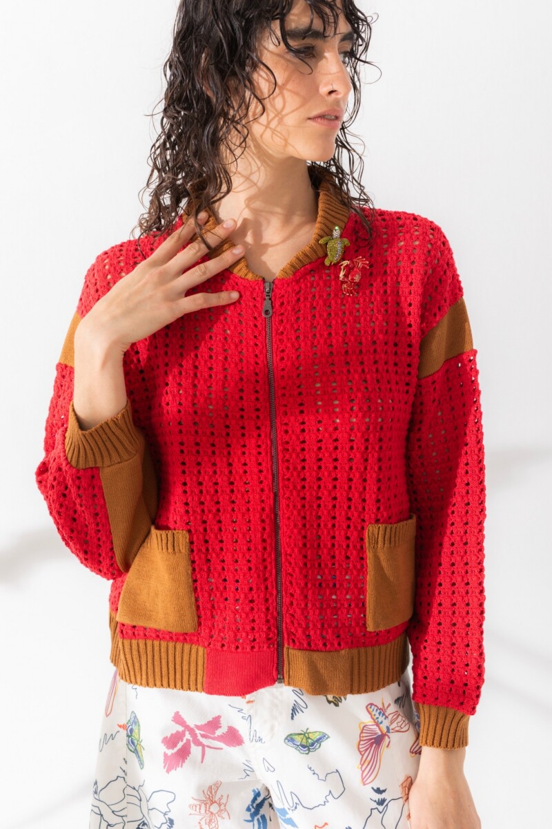 BOMBER OTTER Rojo Y Mosta