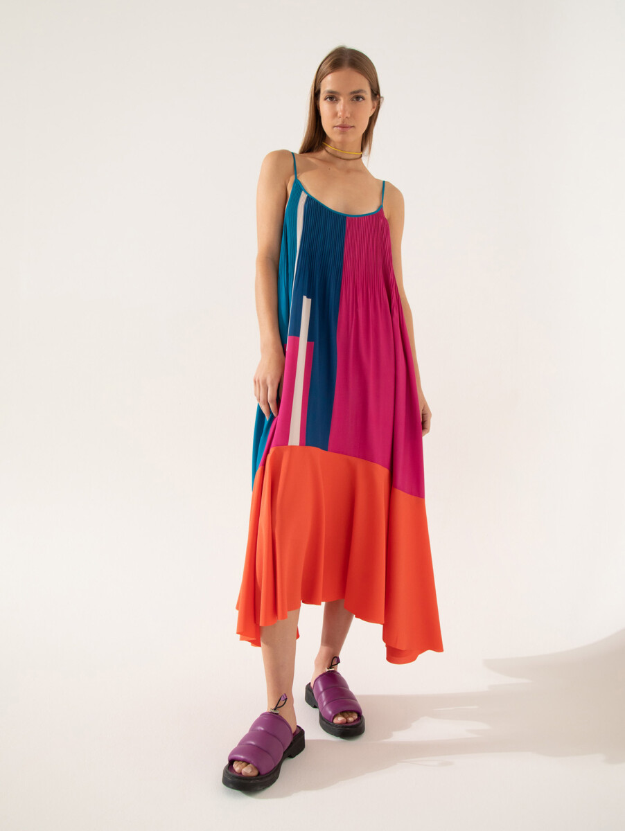 Vestido strips - Multicolor 