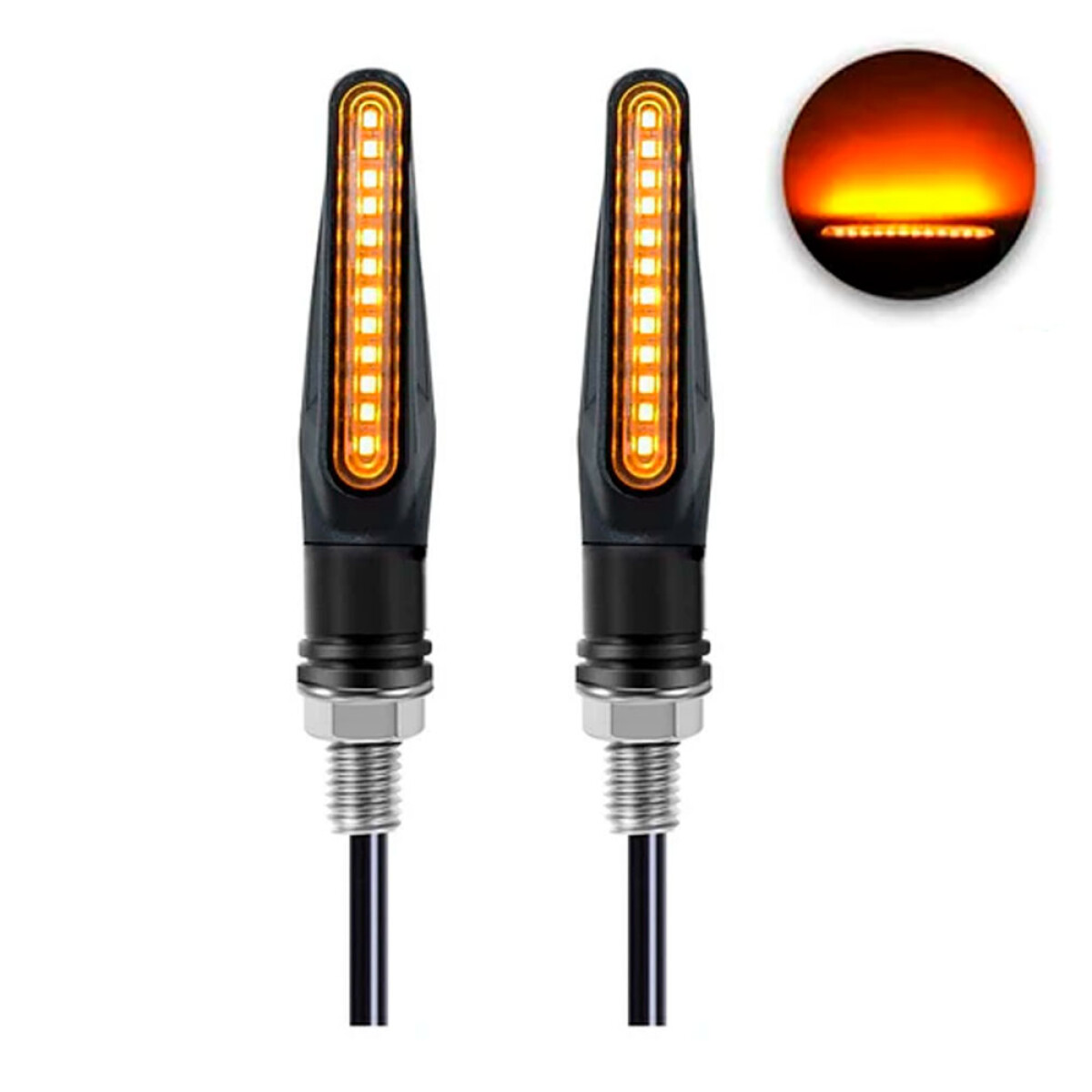 FARO LED - FARO LED GIRO SEÑALERO 12V AMBAR JGO - 