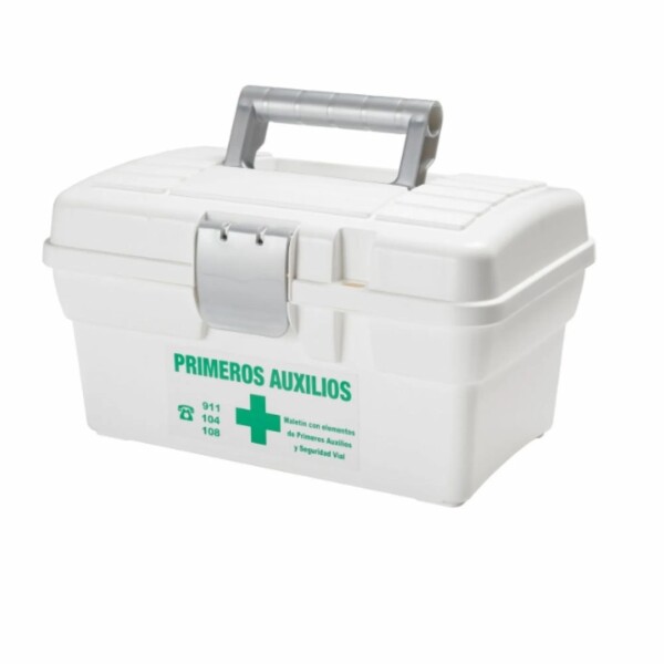 Caja Vacía para Botiquín de Primeros Auxilios con Manija Caja Vacía para Botiquín de Primeros Auxilios con Manija