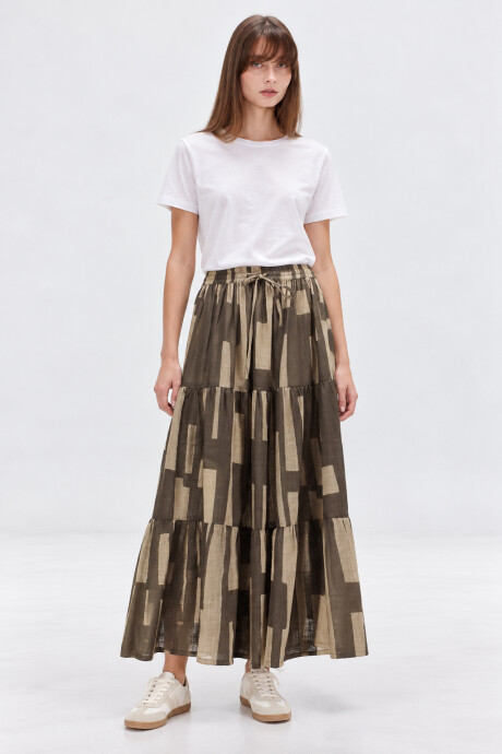 Falda Palled Estampado 1