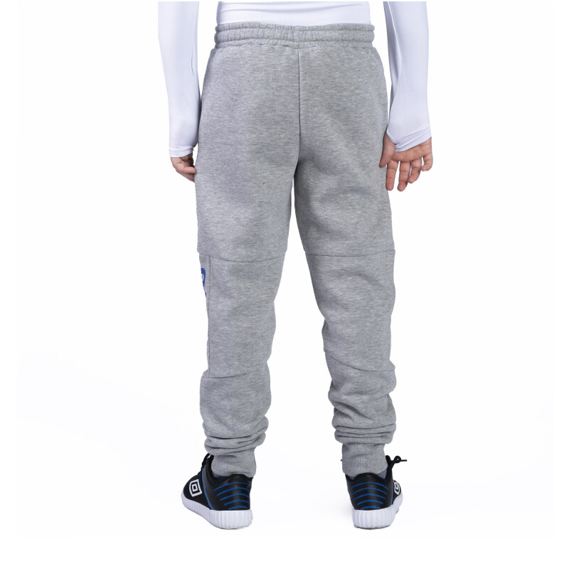Pantalón Infantil Umbro Vintage Kids Gris Melange - Azul Real