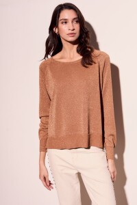 Sweater Lurex Camel