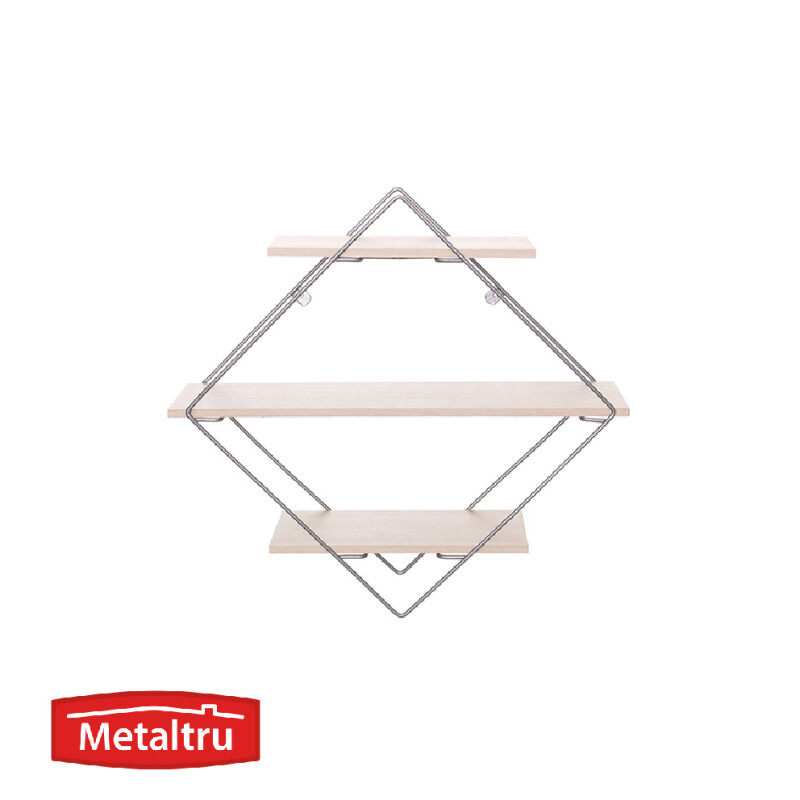 Estanteria Diamante Cromo /Mad.Crema 23316.26.50 Estanteria Diamante Cromo /Mad.Crema 23316.26.50