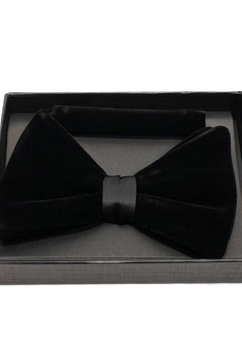 Moña con pañuelo en terciolpelo BLACK