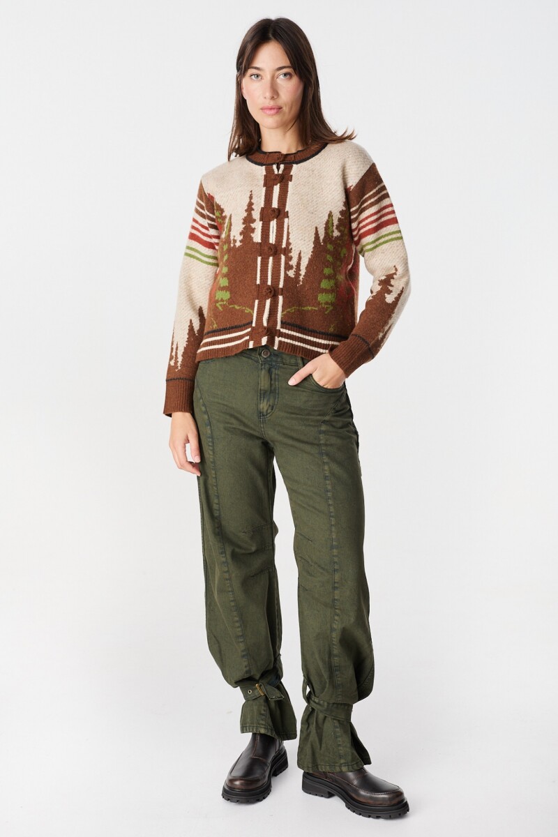Cardigan Pinos Marron