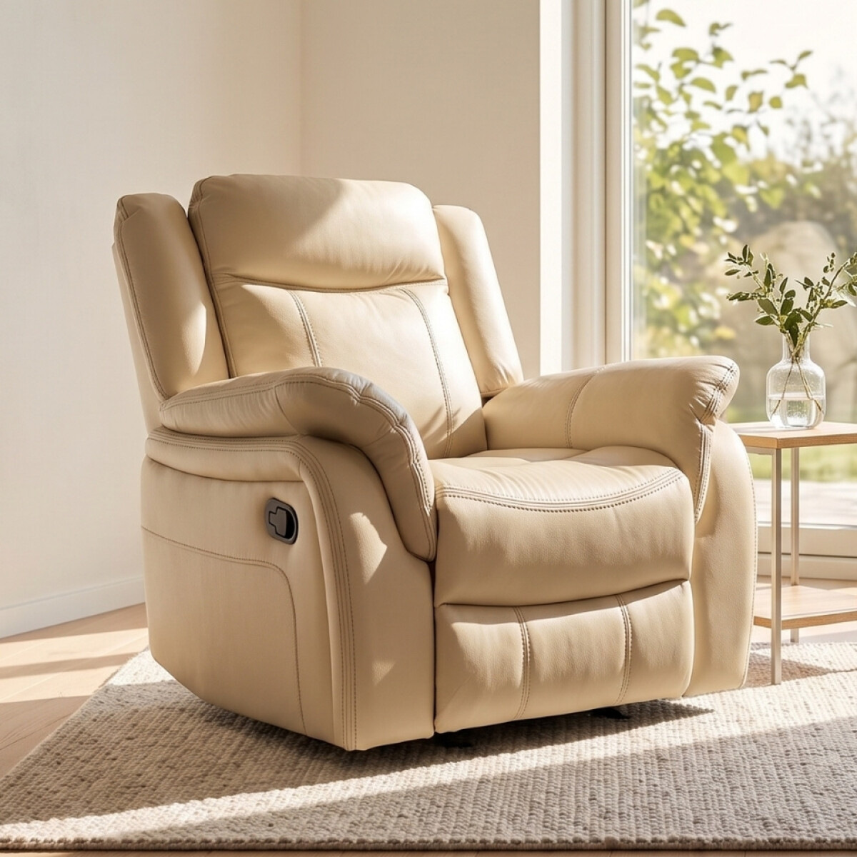 Sofá recliner Royal - 1 cuerpo - Crema 