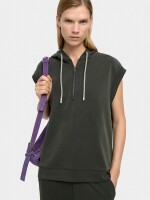 Sudadera Sin Mangas Tacto Suave caqui